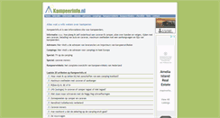 Desktop Screenshot of kampeerinfo.nl